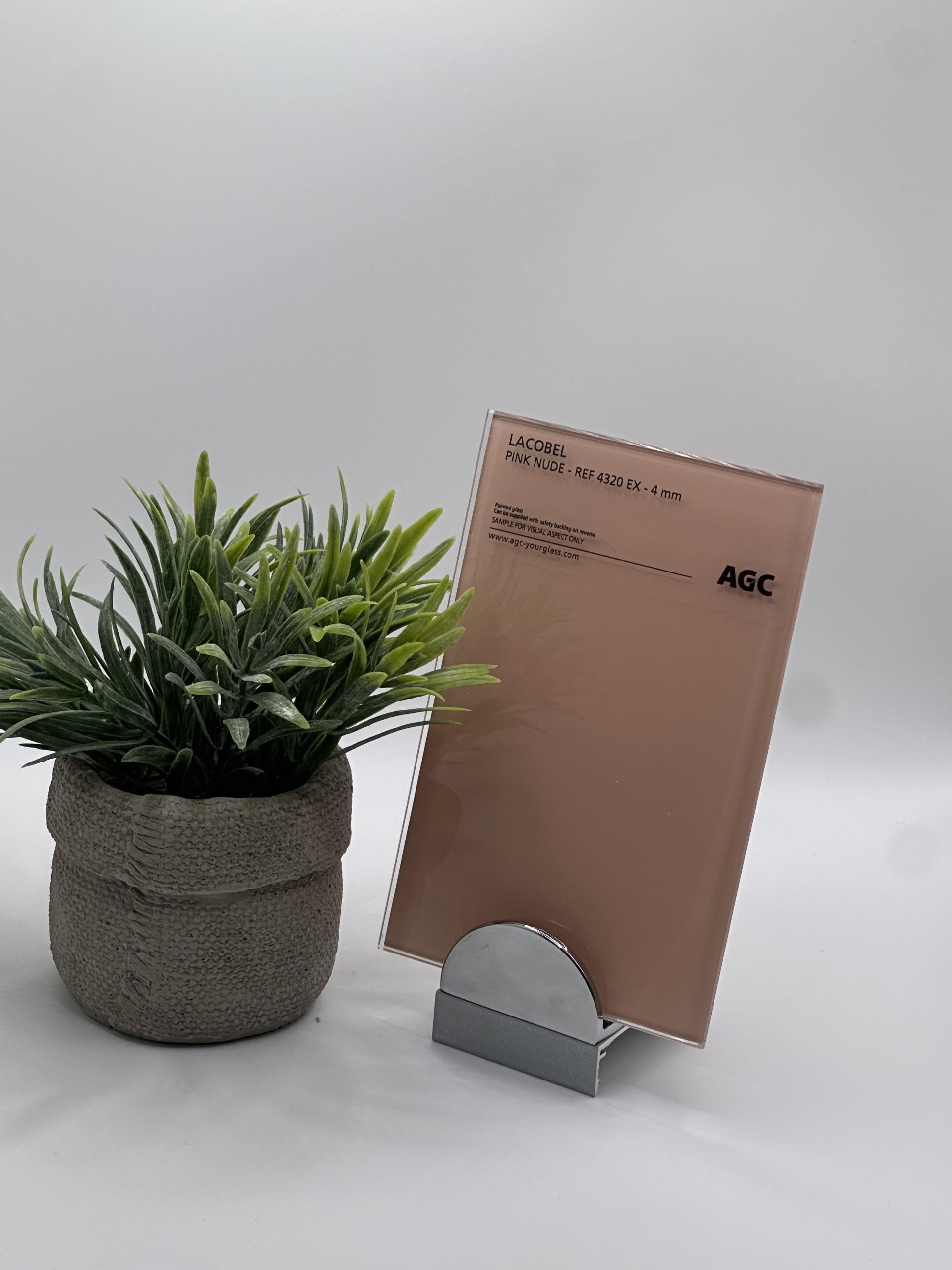 Crédence en verre laqué Rose Clair 6mm