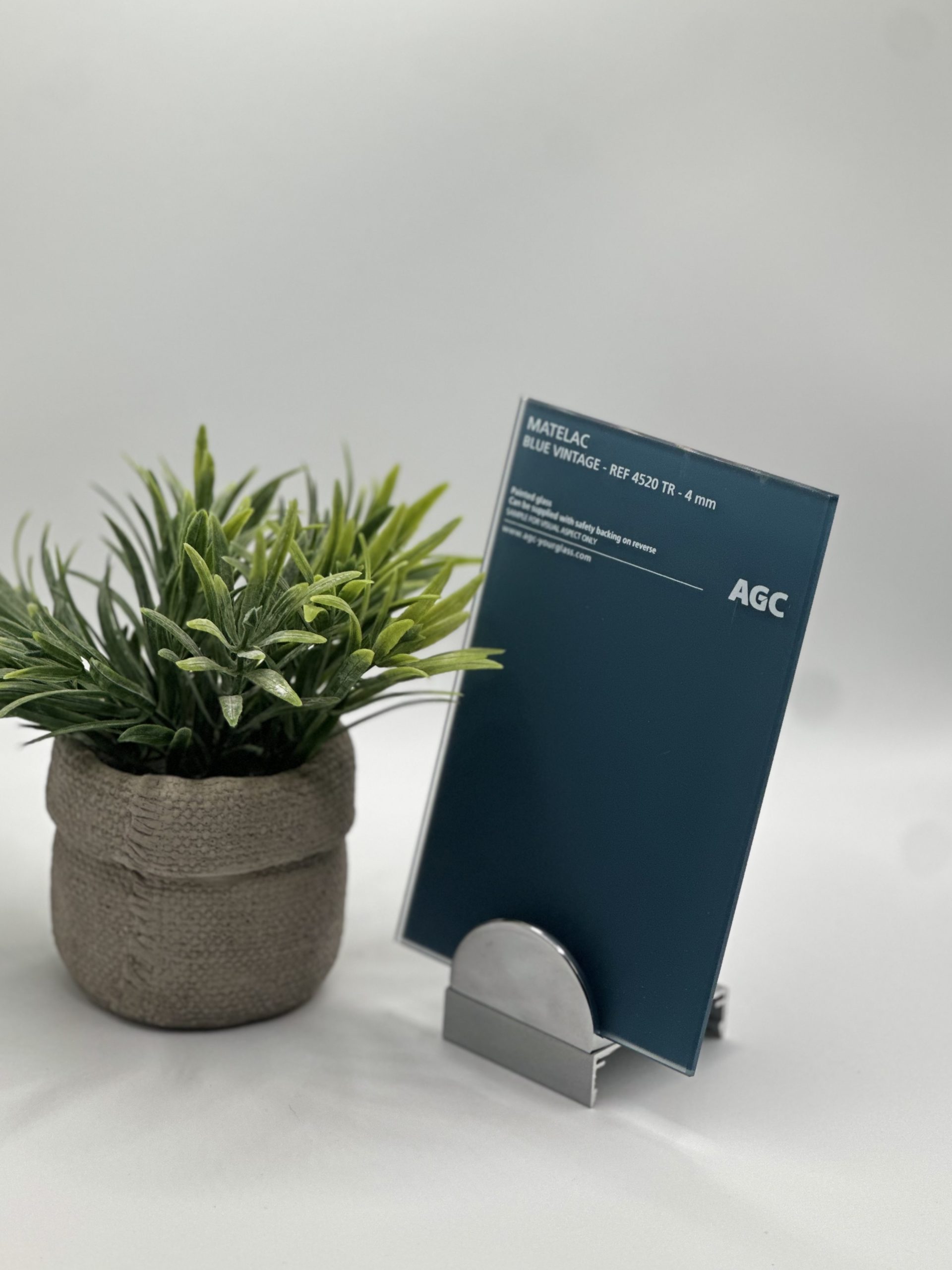 Crédence en verre laqué Mat Bleu Vintage 6mm