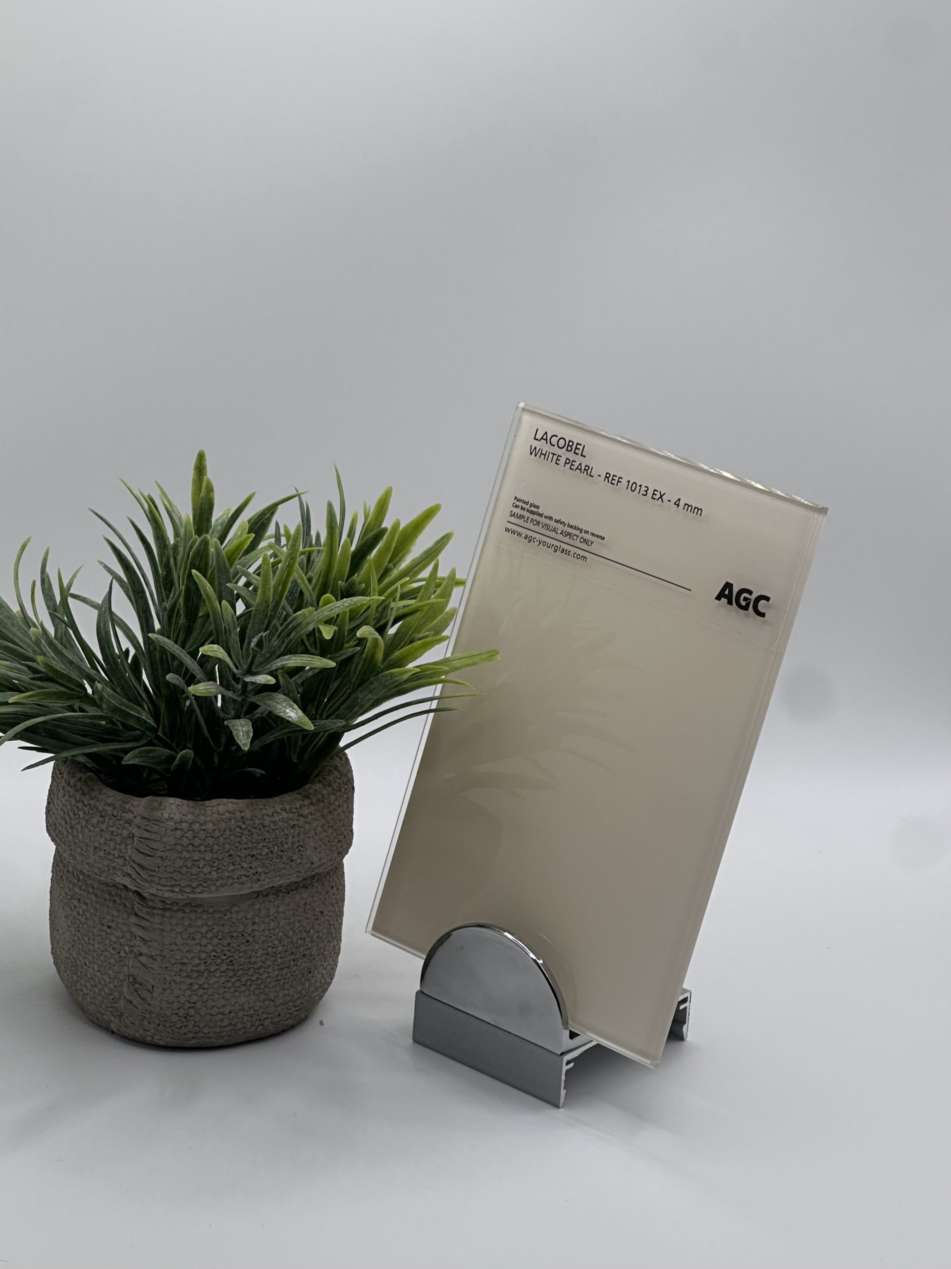 Crédence en verre laqué Blanc Perle 6mm