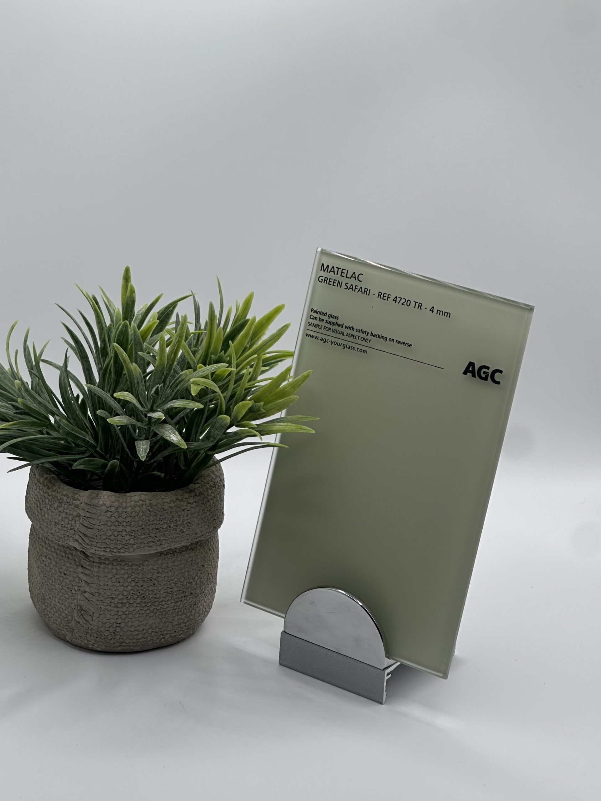 Crédence en verre laqué Mat Vert Safari 6mm