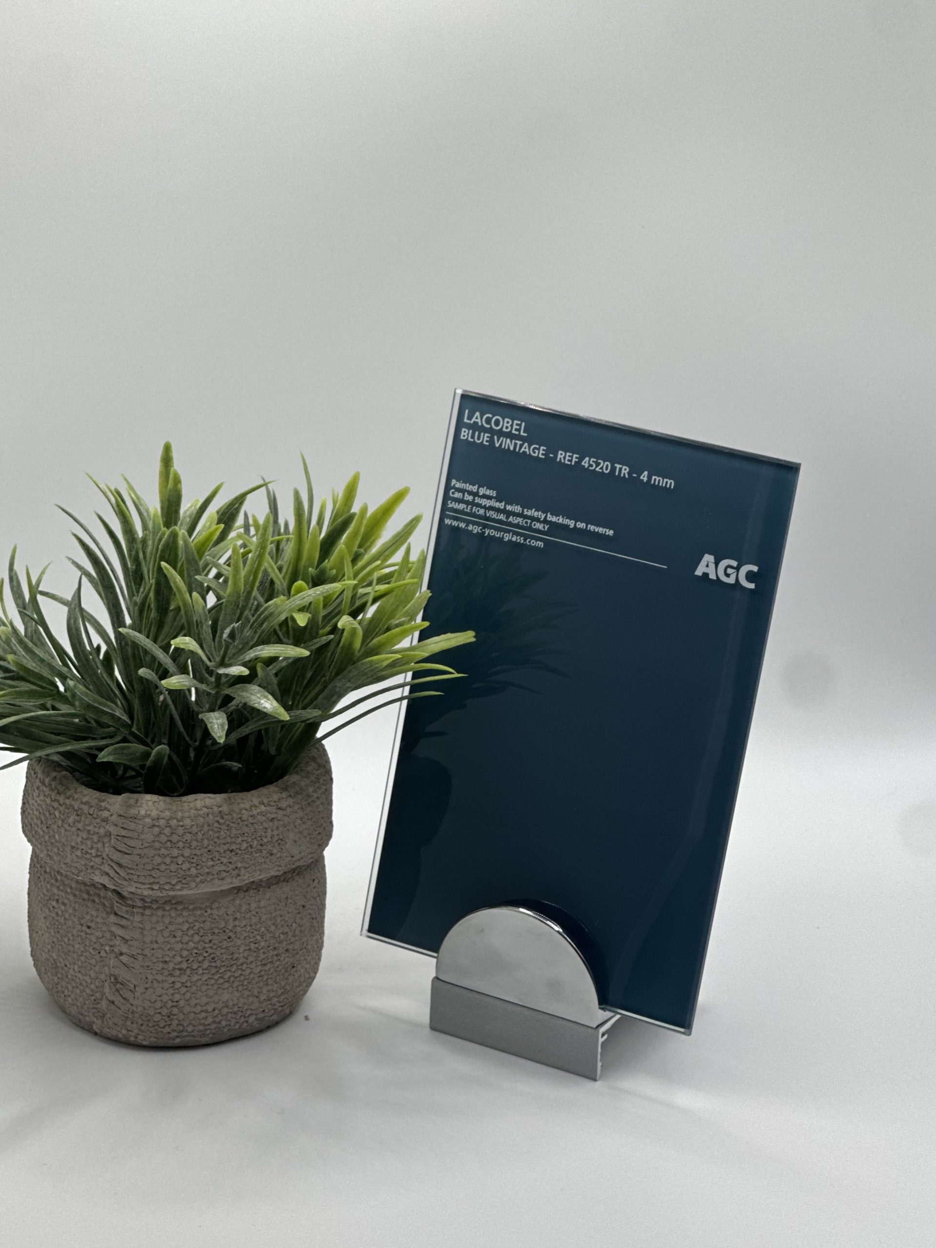 Crédence en verre laqué Bleu Vintage 6mm