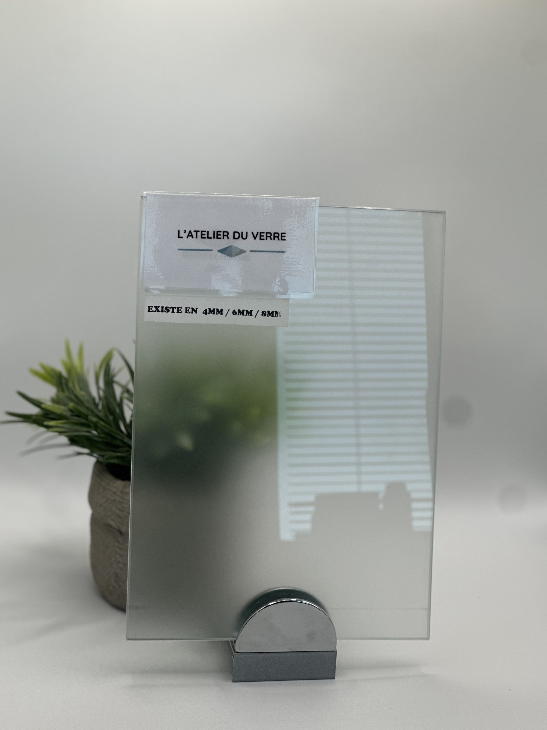 Vitrage Dépoli Acide épaisseur 8mm